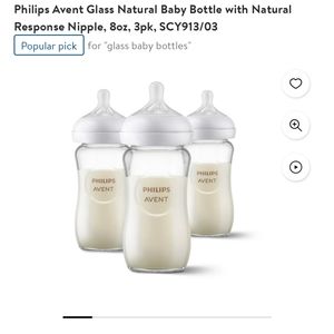 New! Philips Avent Glass Bottlws